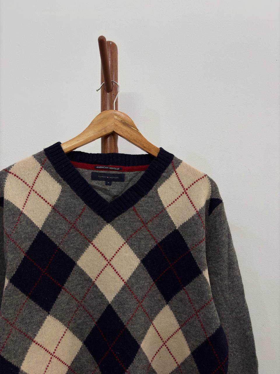 Old money essentials 
Argyle Authentic 'Tommy Hilfiger' Sweater