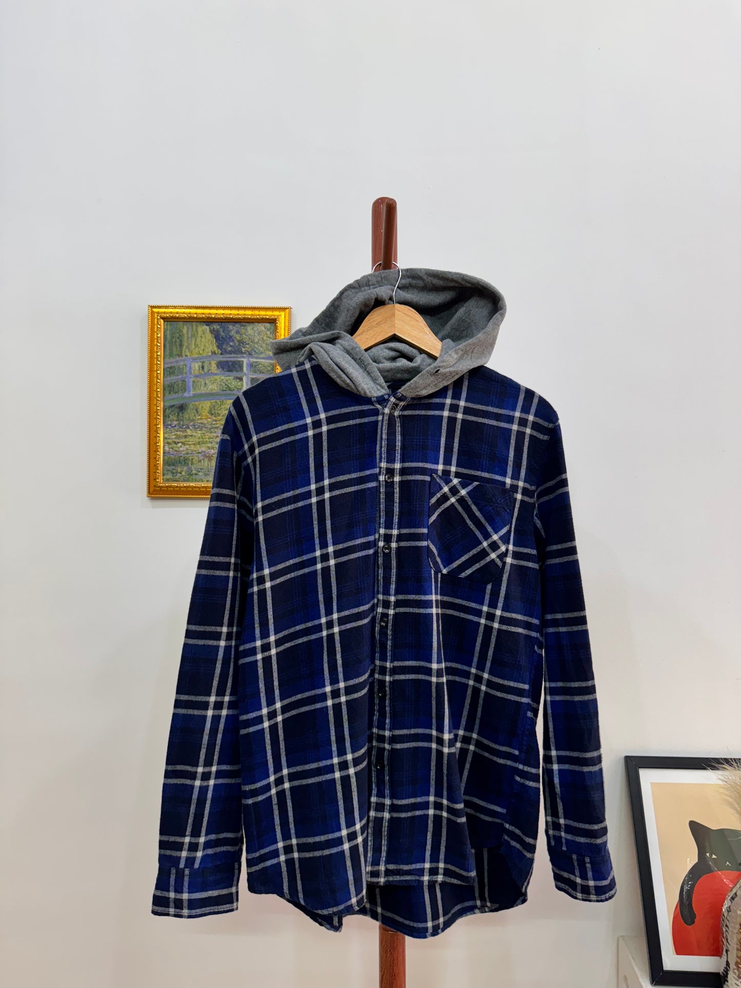 Hangten Checkeref Blue Shirt