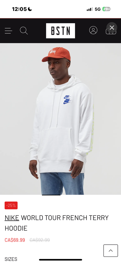 Brand New ‘NIKE’ World Tour Hoodie