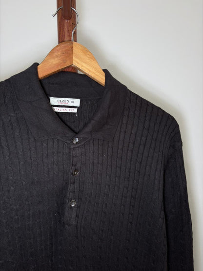 Grey 'Olzen' Italian Fit Cableknit Sweater

Love the quality & feels lux