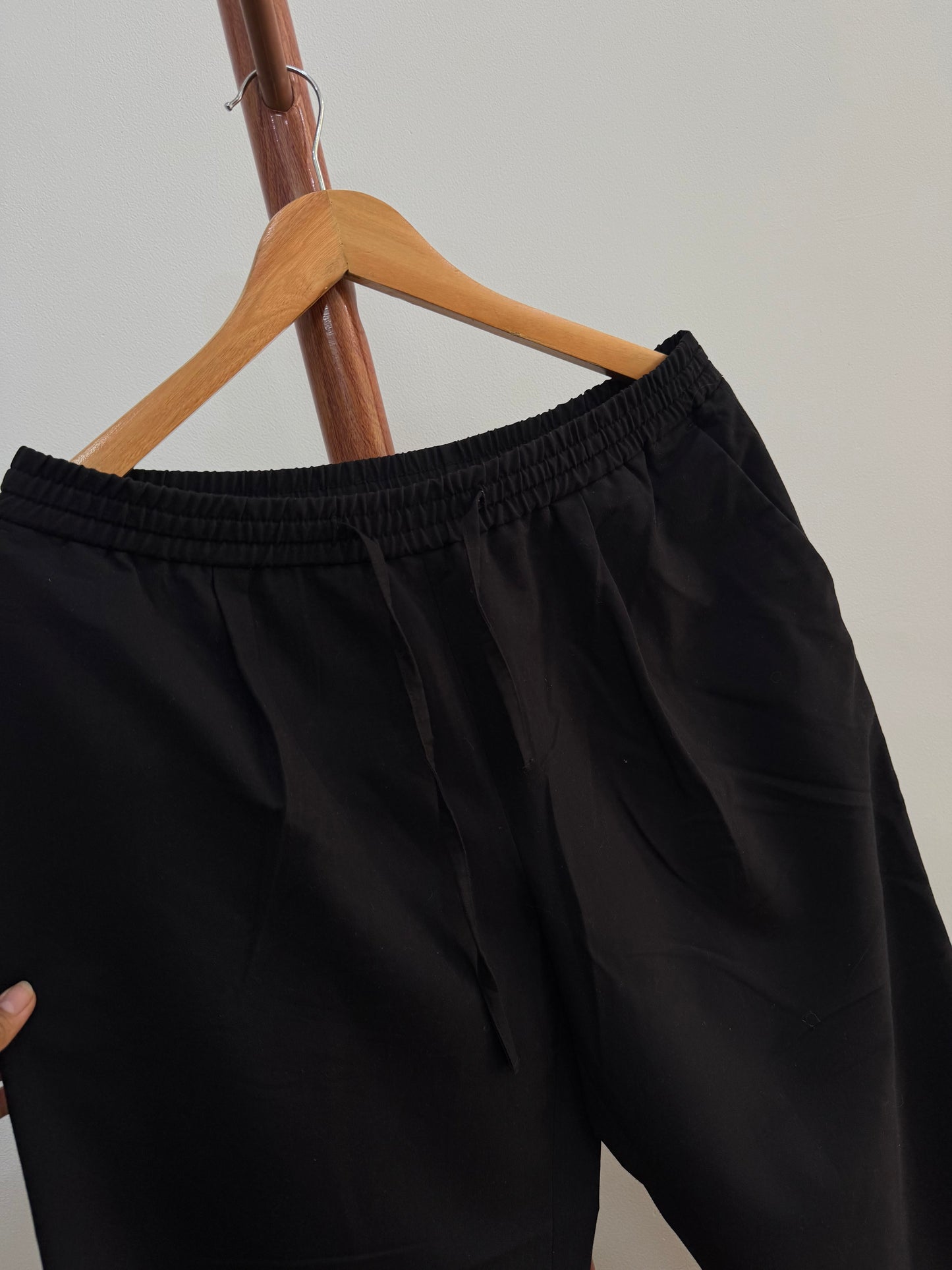 Black  Baggy Linen Trouser