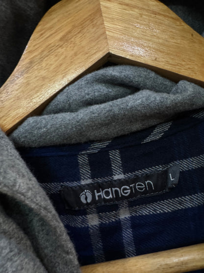 Hangten Checkeref Blue Shirt