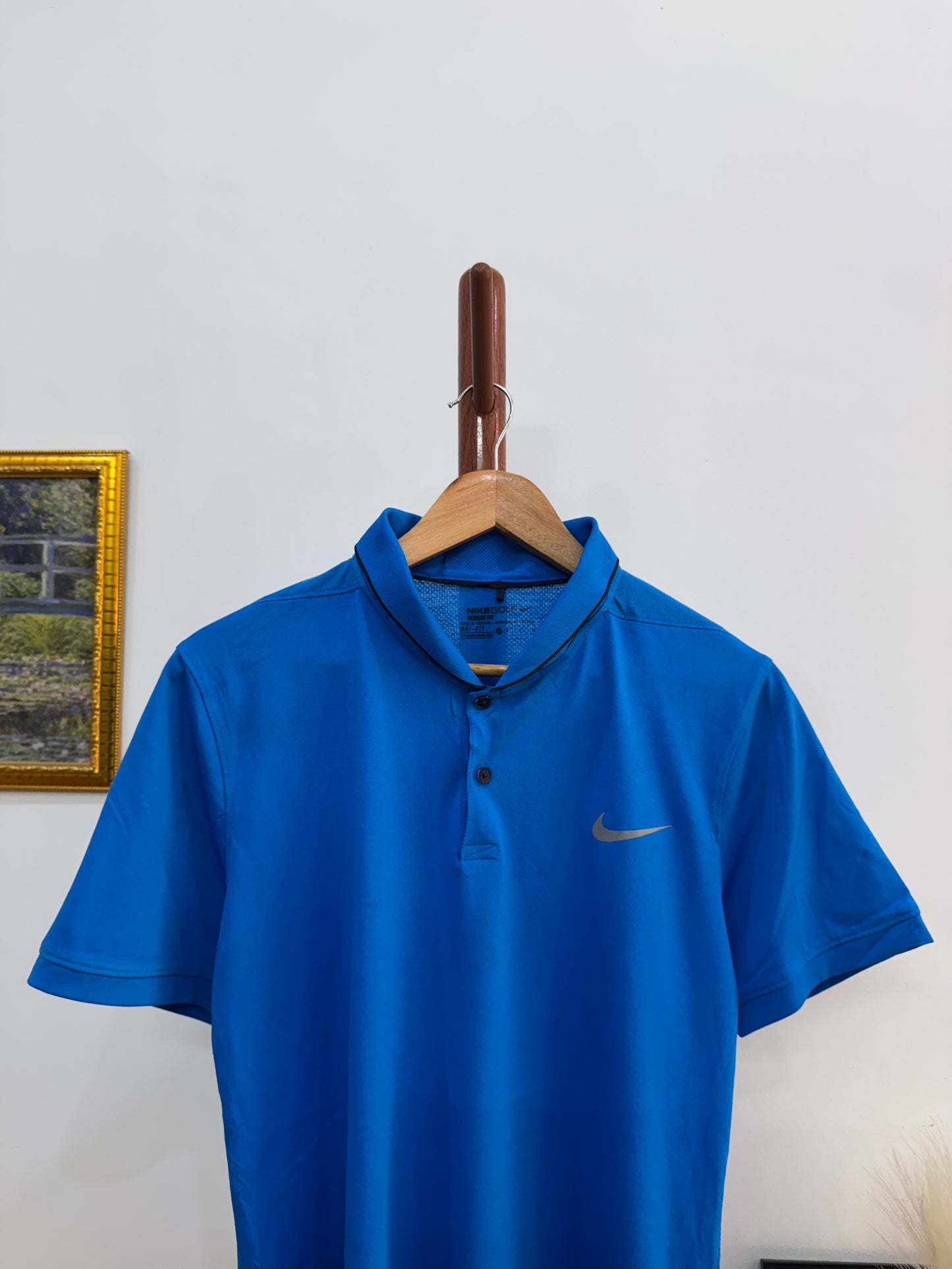 Blue ‘NIKE GOLF’ Dri-Fit Polo Tee