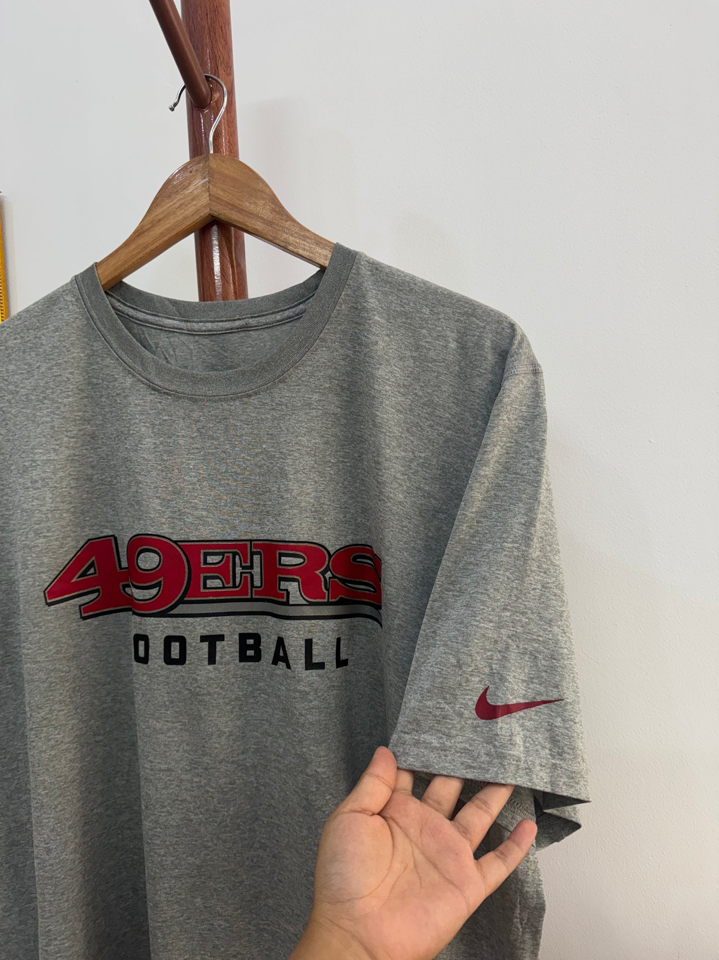 Grey NIKE 49ers NHL TEE