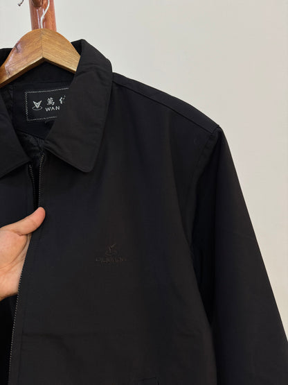 Black Tailored Fit Coach Jacket