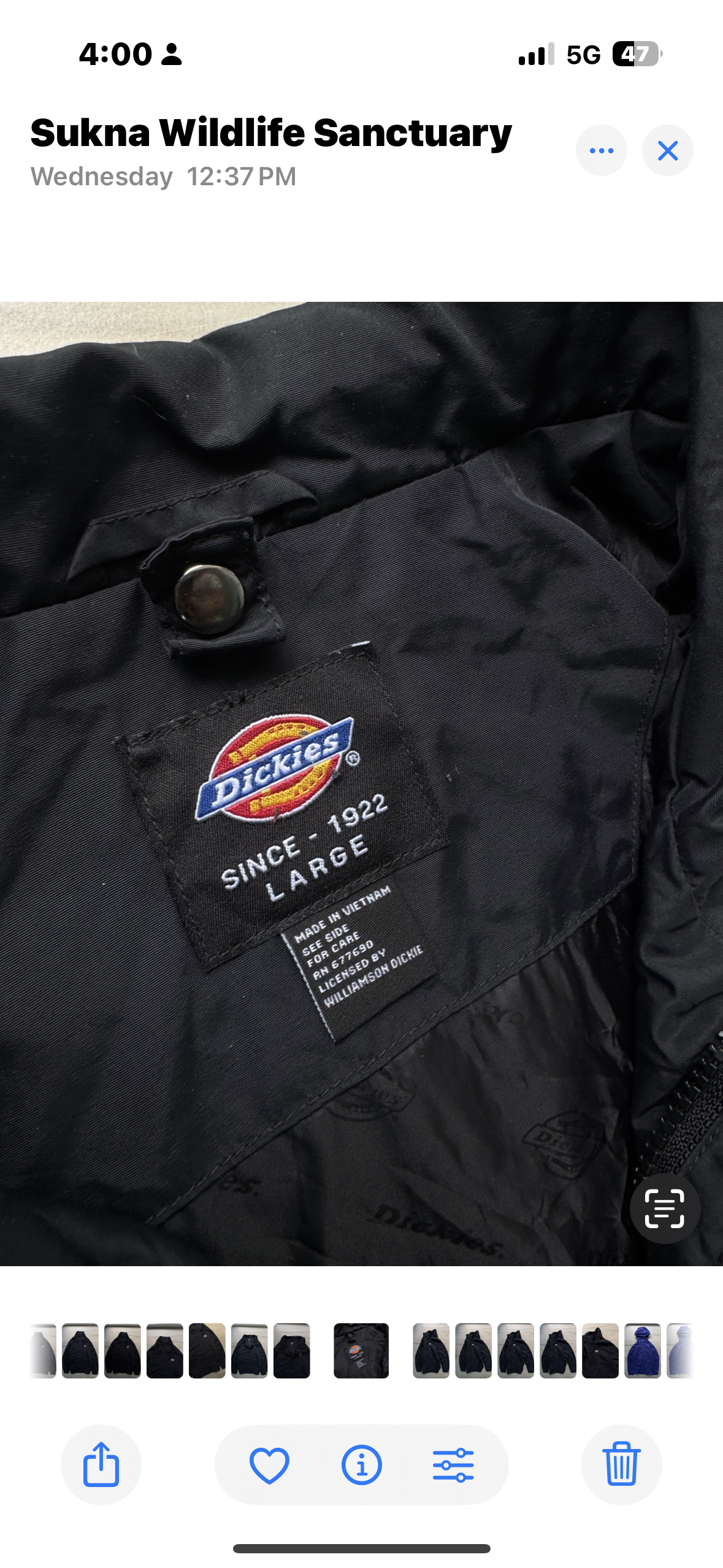 Authentic ‘Dickies’ Black  Outdoor Jacket