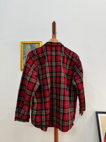 Red Thick Checkered Wollen Shirt