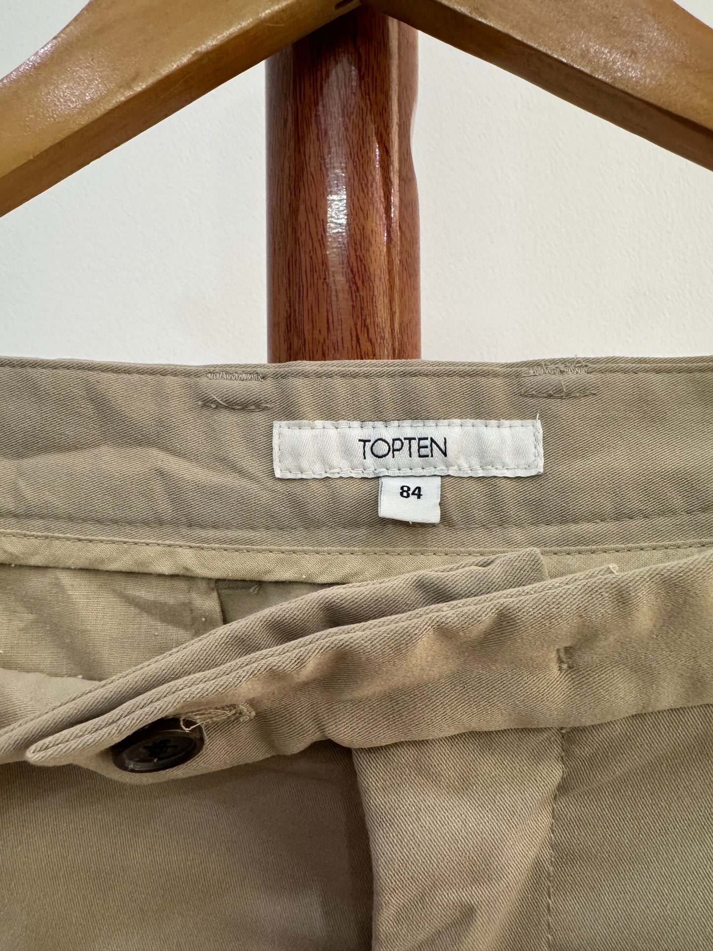 Brown Beige Tailored Fit Trouser