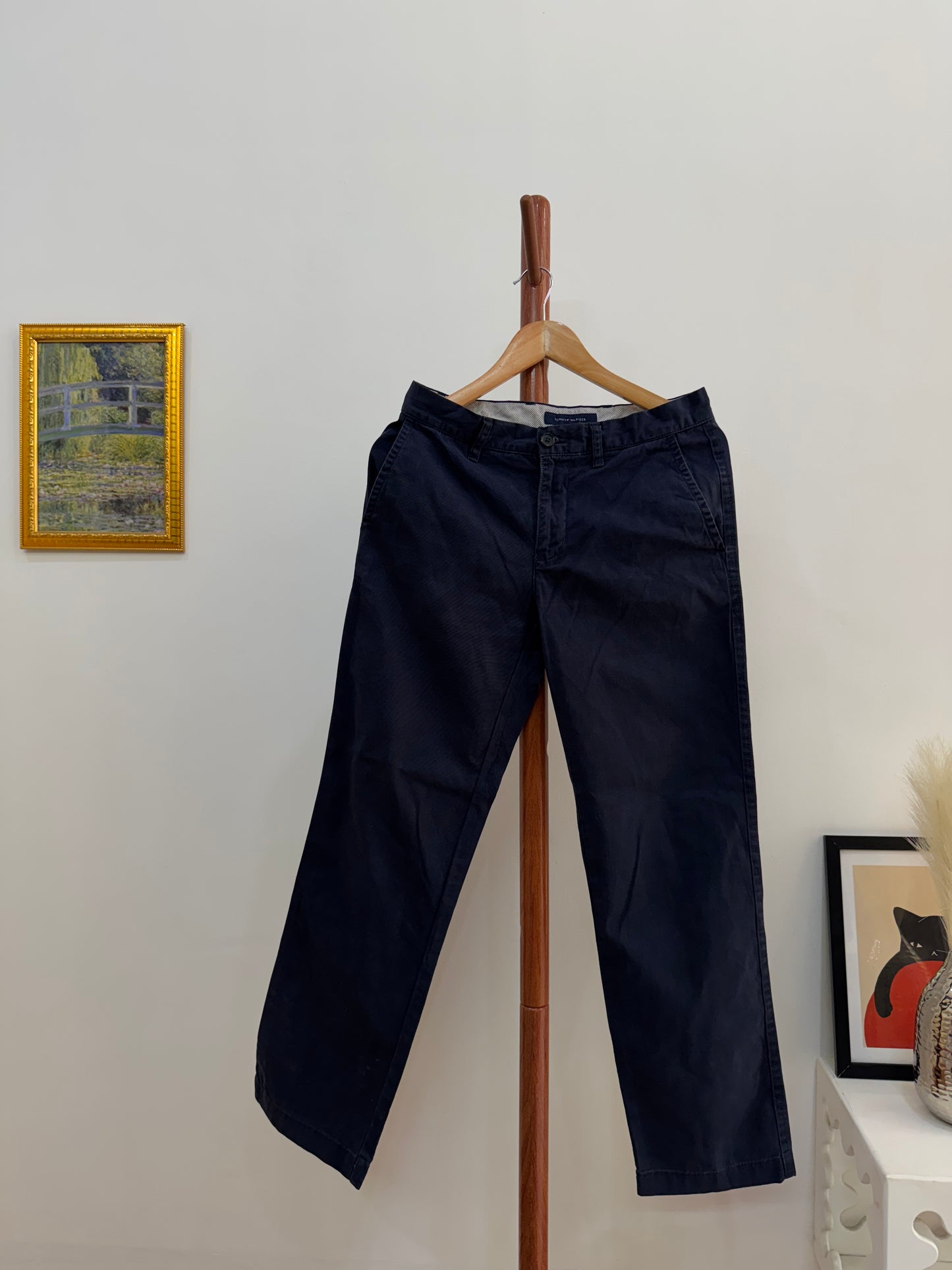 Authentic Navy Blue  ‘To mmy Hilfig er’ Cotton Trouser