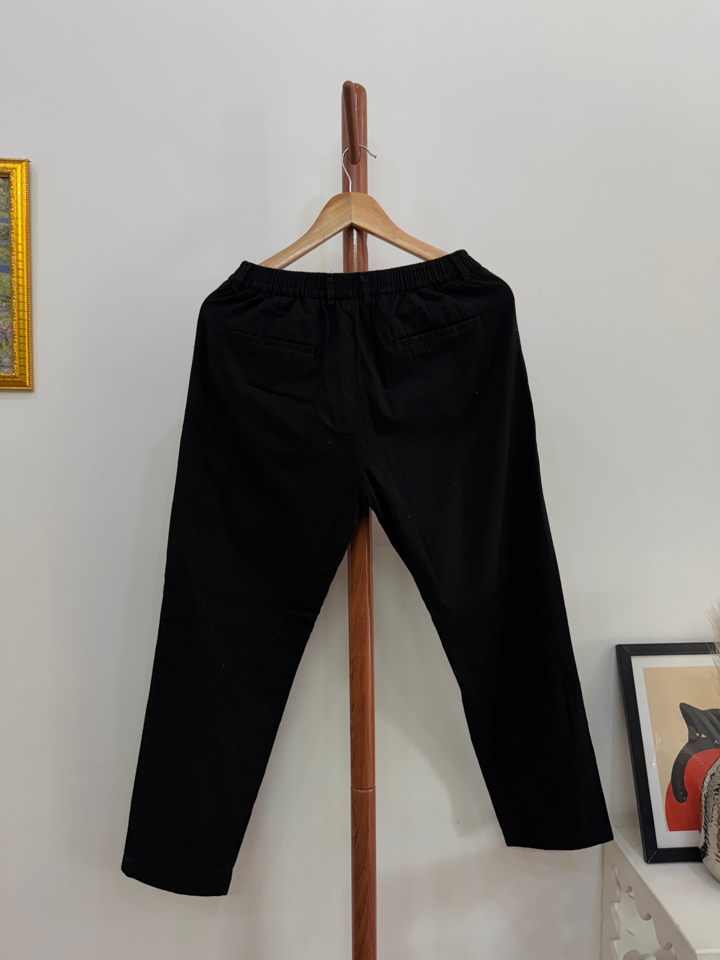 Black ‘LOGAN’ Linen Summer  Trouser