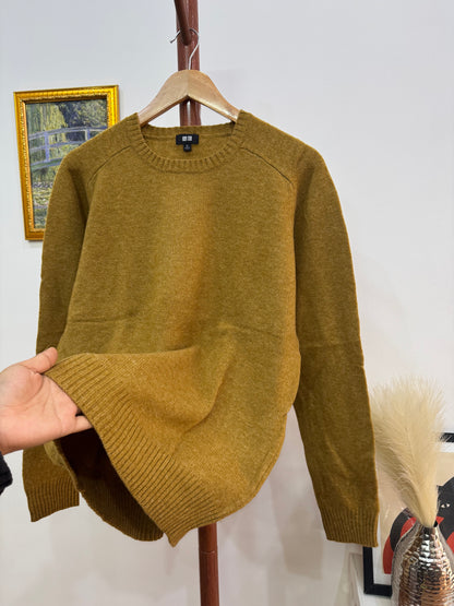 Mustard Yellow Wool Uniqlo Sweater