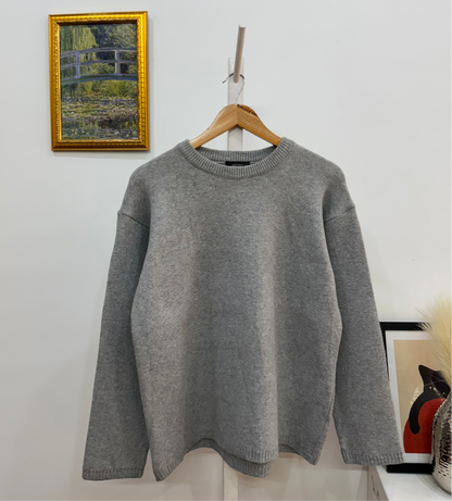 GREY BASIC KNITWEAR