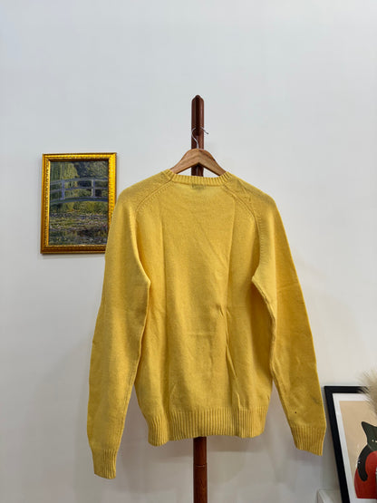 Uniqlo Yellow Lambswool Sweater