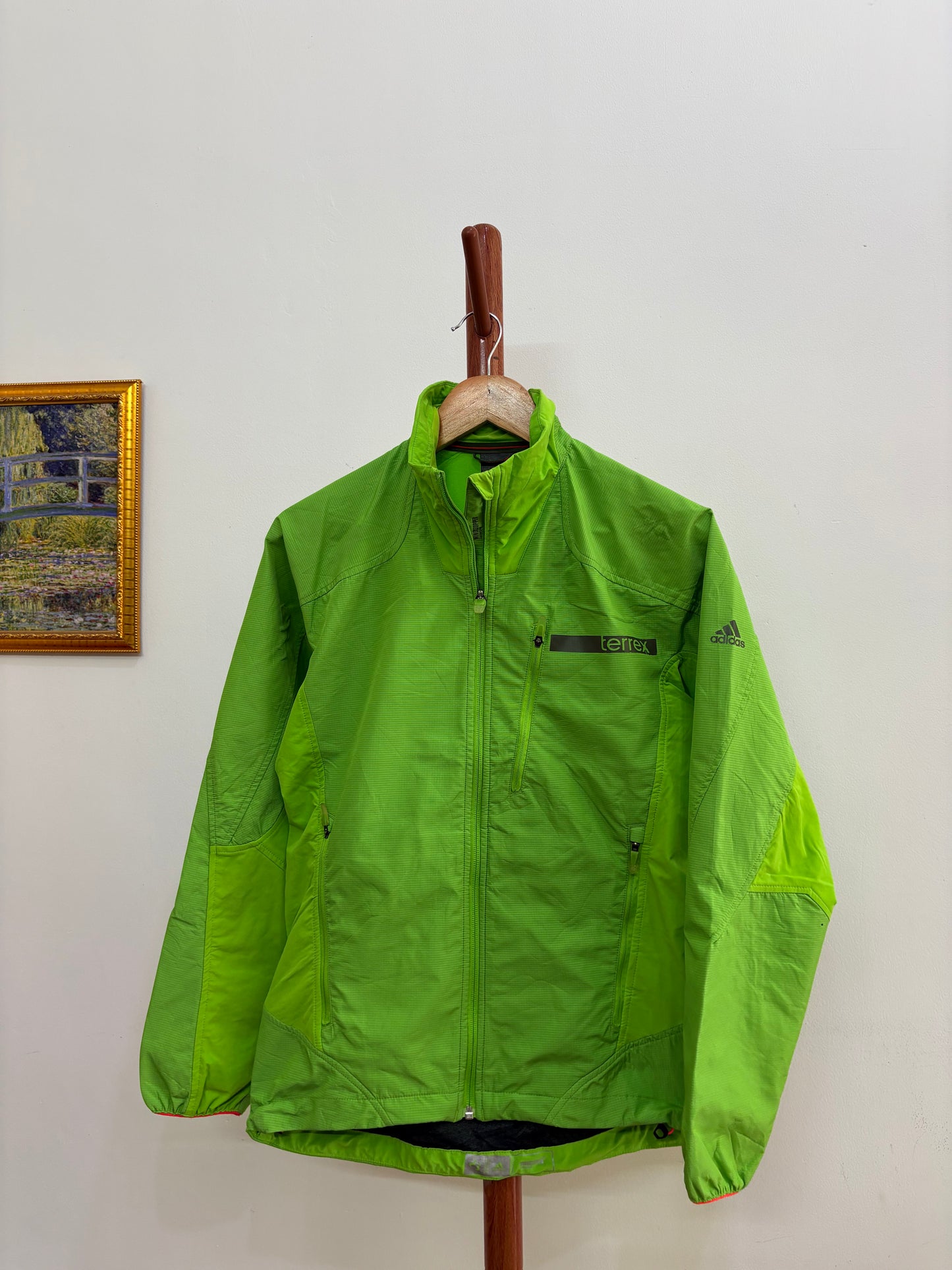 Green 'Adidas' X Terrex Jacket 
with soft fleece lining