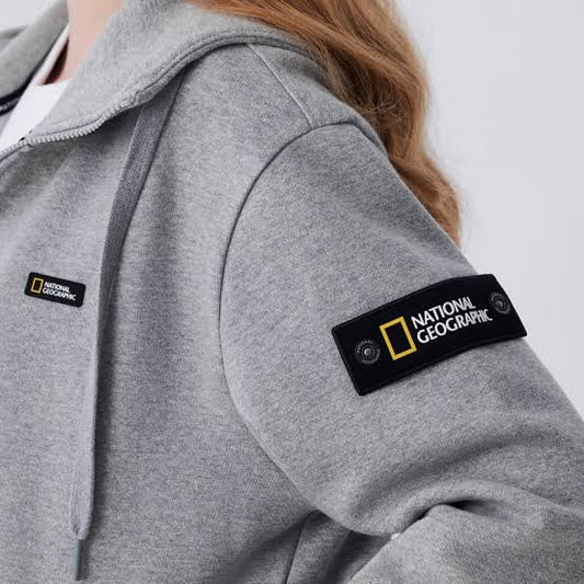 Grey Thick NAT GEO HOODIE