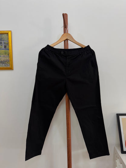 Black ‘LOGAN’ Linen Summer  Trouser