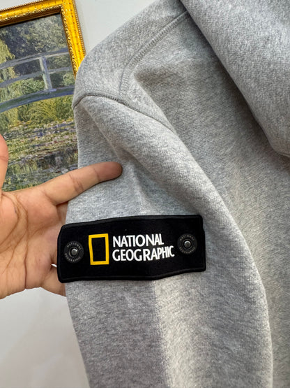 Grey Thick NAT GEO HOODIE