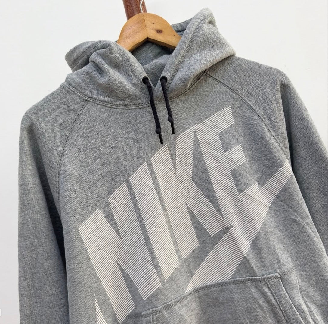 Classic Grey 'NIKE' Big Logo Hoodie