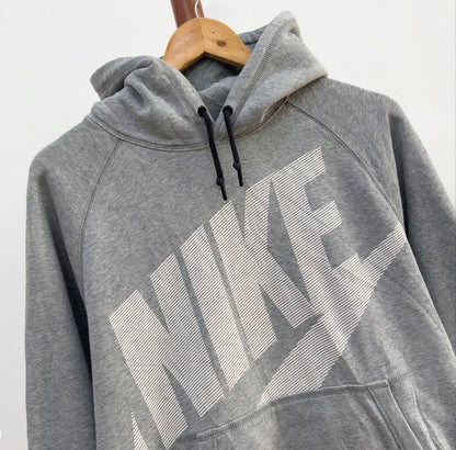 Classic Grey 'NIKE' Big Logo Hoodie