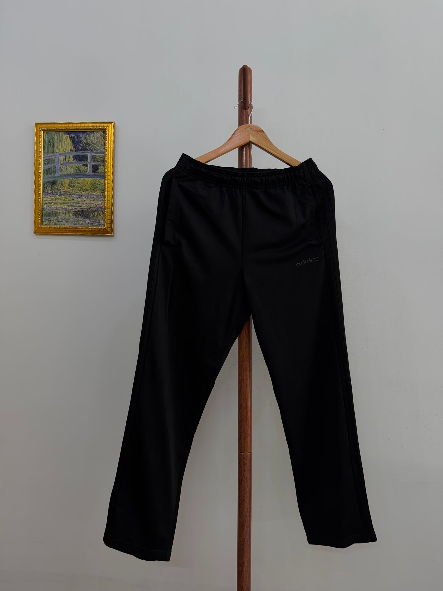 Black Adidas Spell out logo trackpant (Climacool)