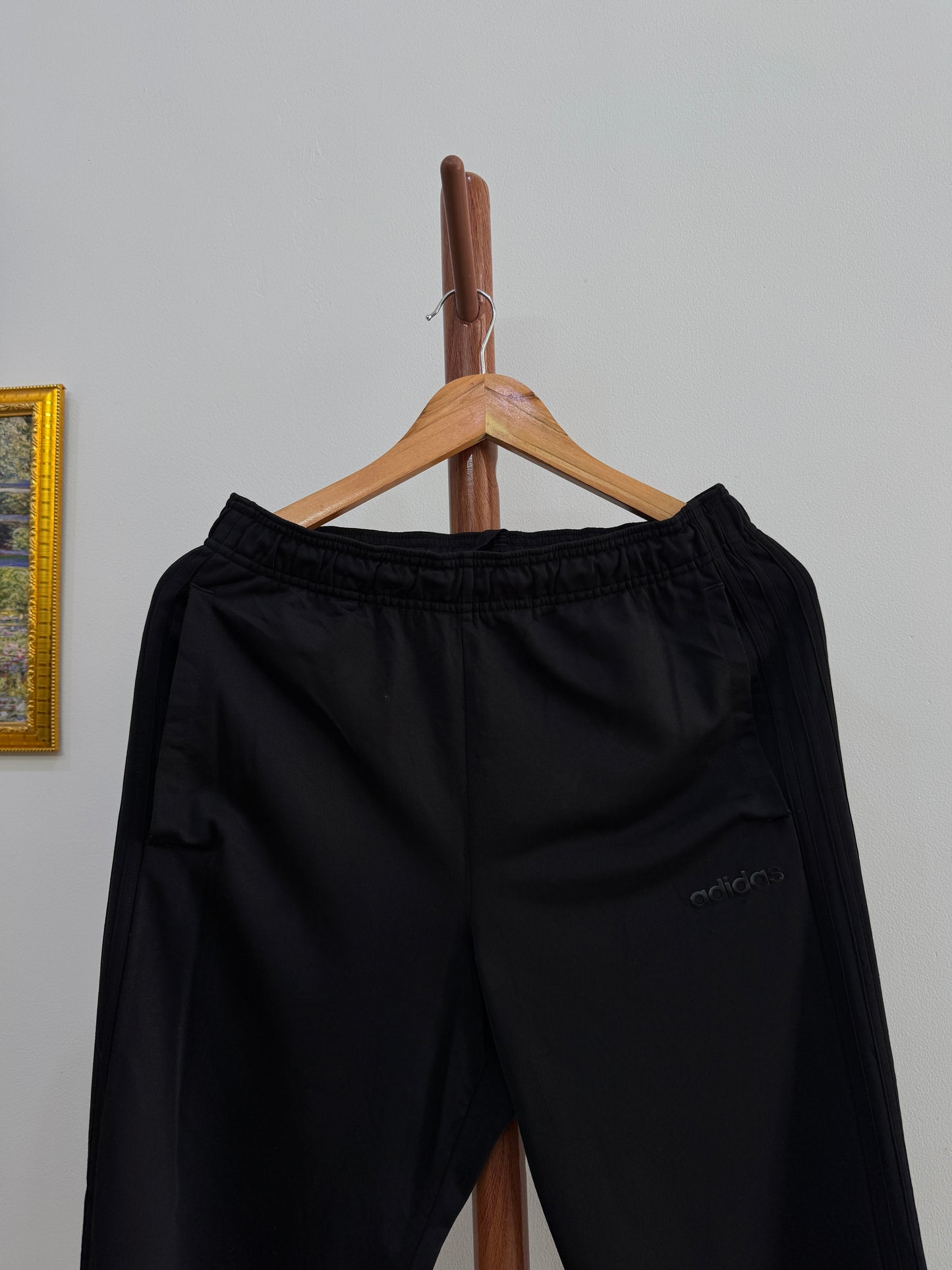 Black Adidas Spell out logo trackpant (Climacool)