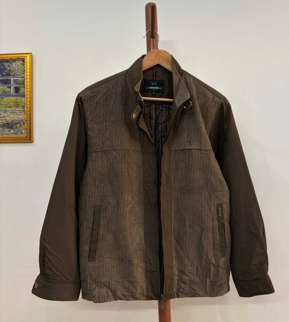 Brown Corduroy  Tailored Fit Jacket