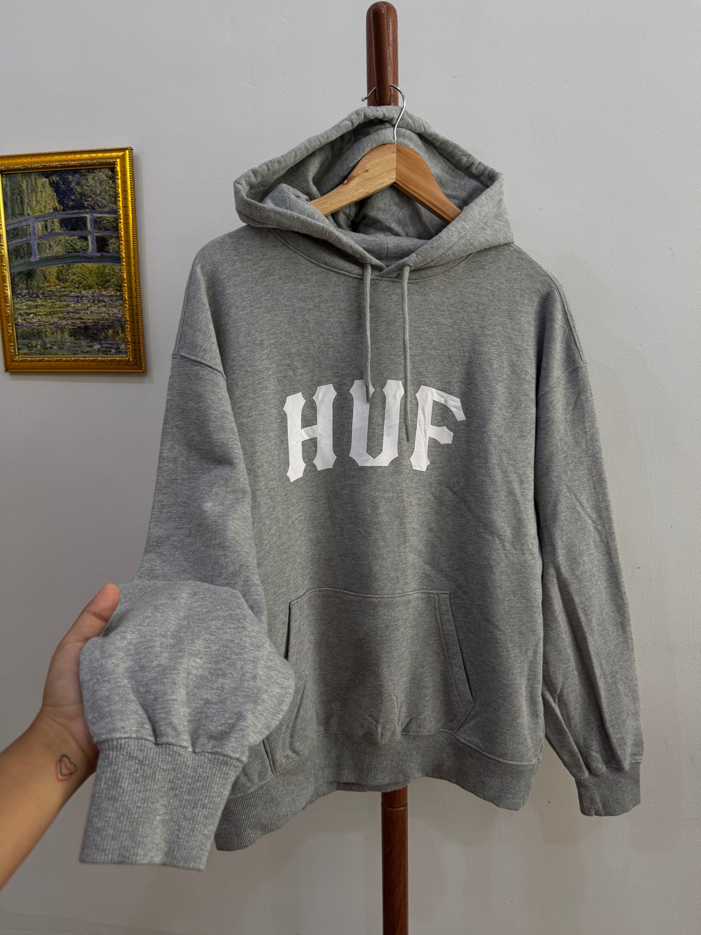 Grey HUF Hoodie 🌫️