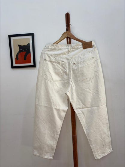 &denim Mom Jeans in White