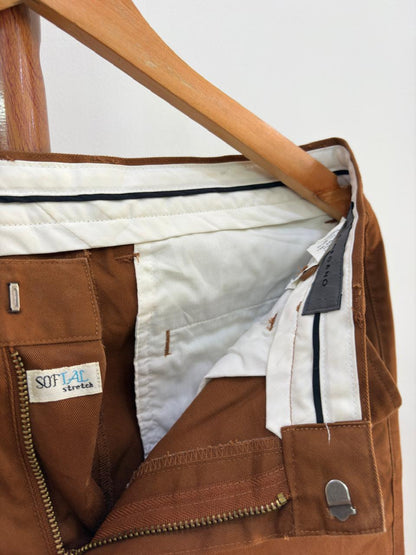 Brown Giordano Cotton Trouser