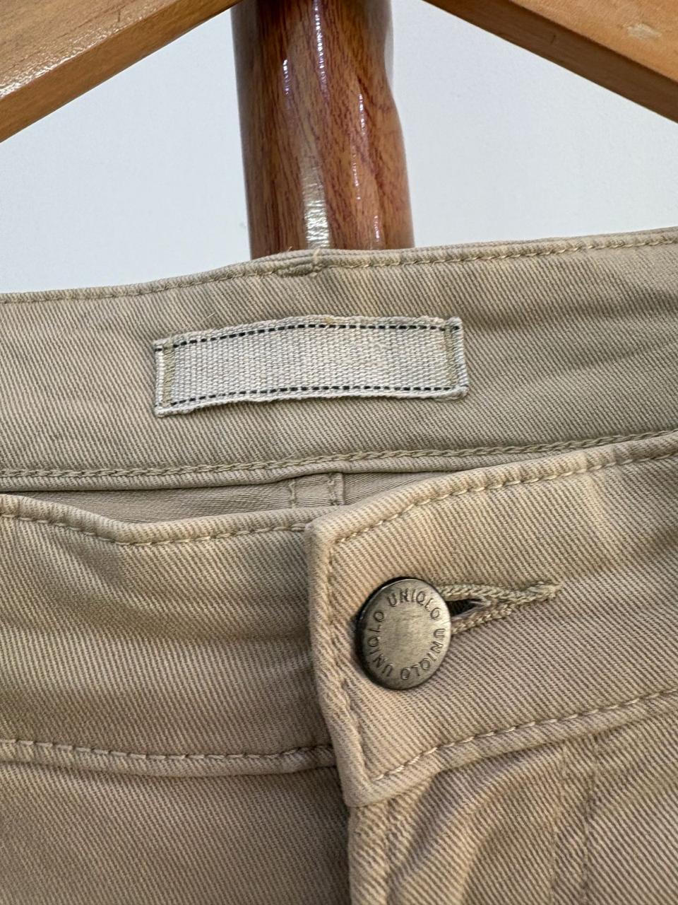 Beige Uniqlo Slim Fit Summer Trouser