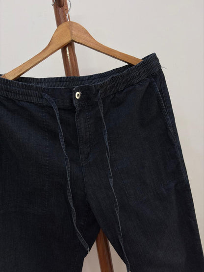 Dark Blue Loose Fit Trouser