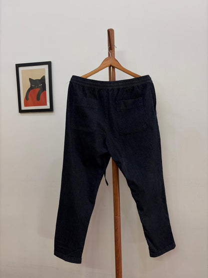 Dark Blue Loose Fit Trouser