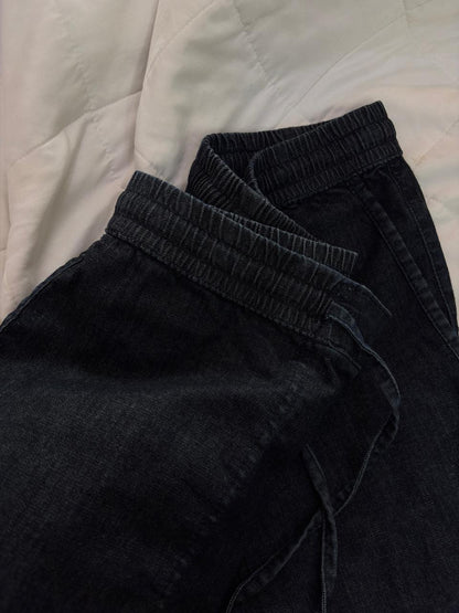 Dark Blue Loose Fit Trouser