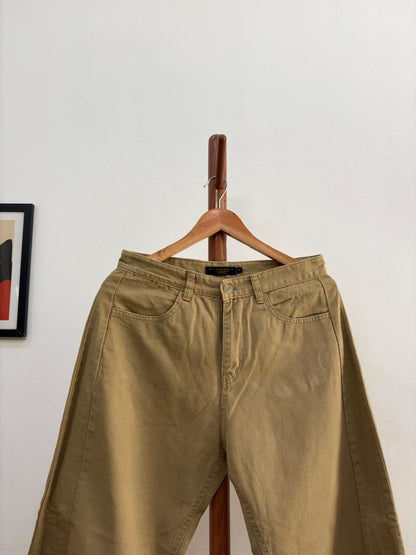 Brown Baggy Fit Korean Trouser