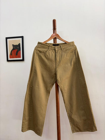 Brown Baggy Fit Korean Trouser