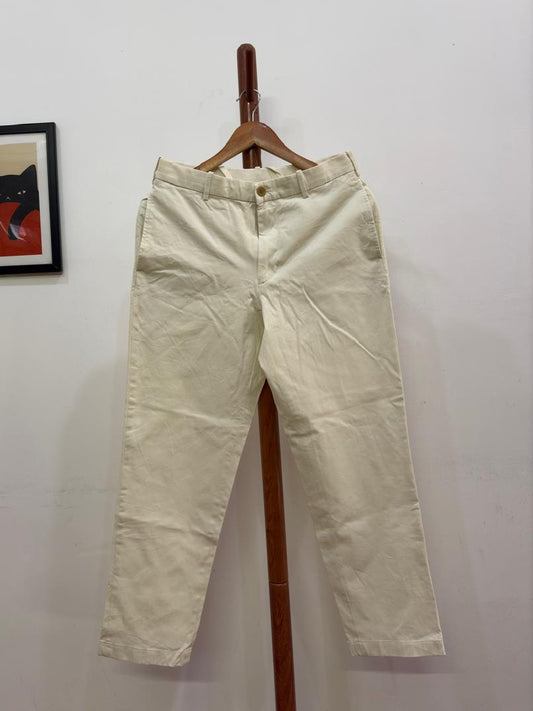 Uniqlo Beige Cotton Summer Trouser