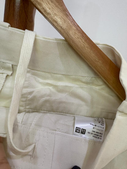 Uniqlo Beige Cotton Summer Trouser