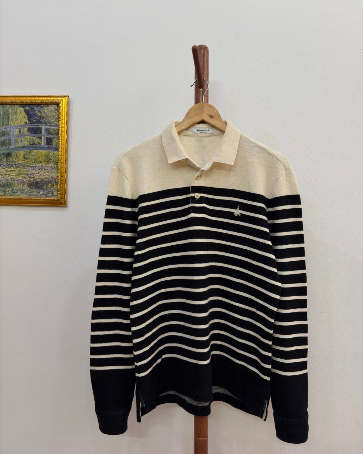 Beanpole' Striped  Knitted  Buttoned up  Knit