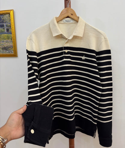 Beanpole' Striped  Knitted  Buttoned up  Knit