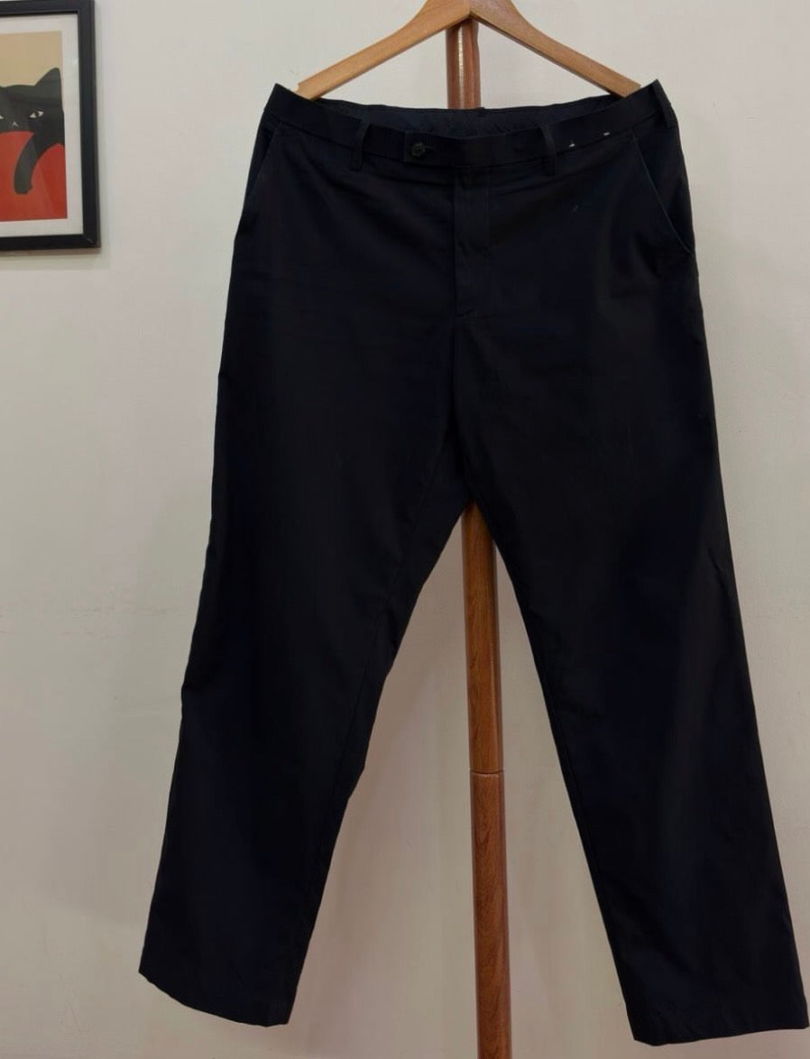 Navy Blue Uniqlo Tailored Fit Trouser