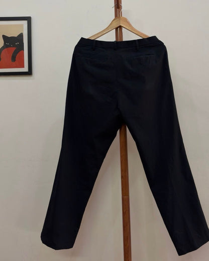 Navy Blue Uniqlo Tailored Fit Trouser