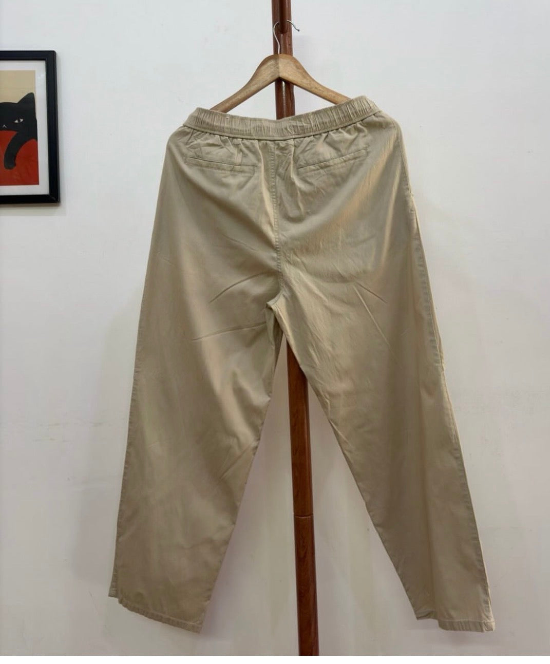 Beige @8seconds_official Wide-leg Summer Trouser