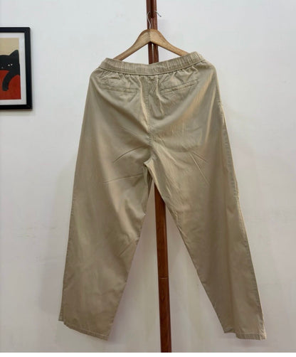 Beige @8seconds_official Wide-leg Summer Trouser