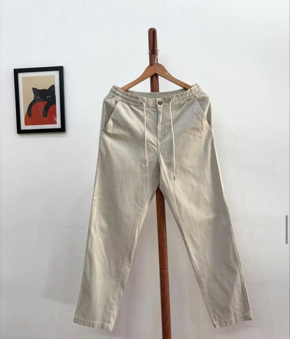 Beige 'Buckaroo' Soft Corduroy Summer Trouser