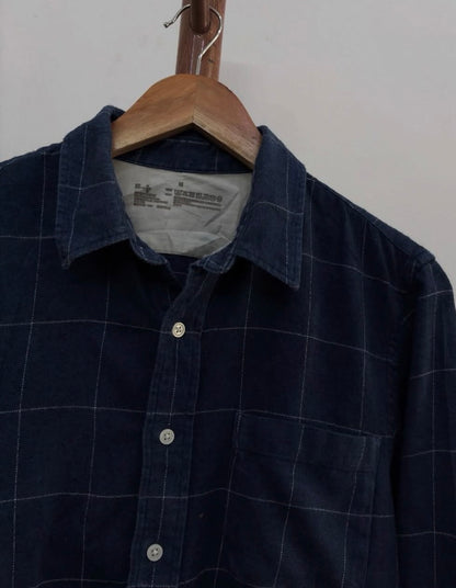 Blue 'MUJI' Flannel Check Shirt
,love the fabric & Unisex