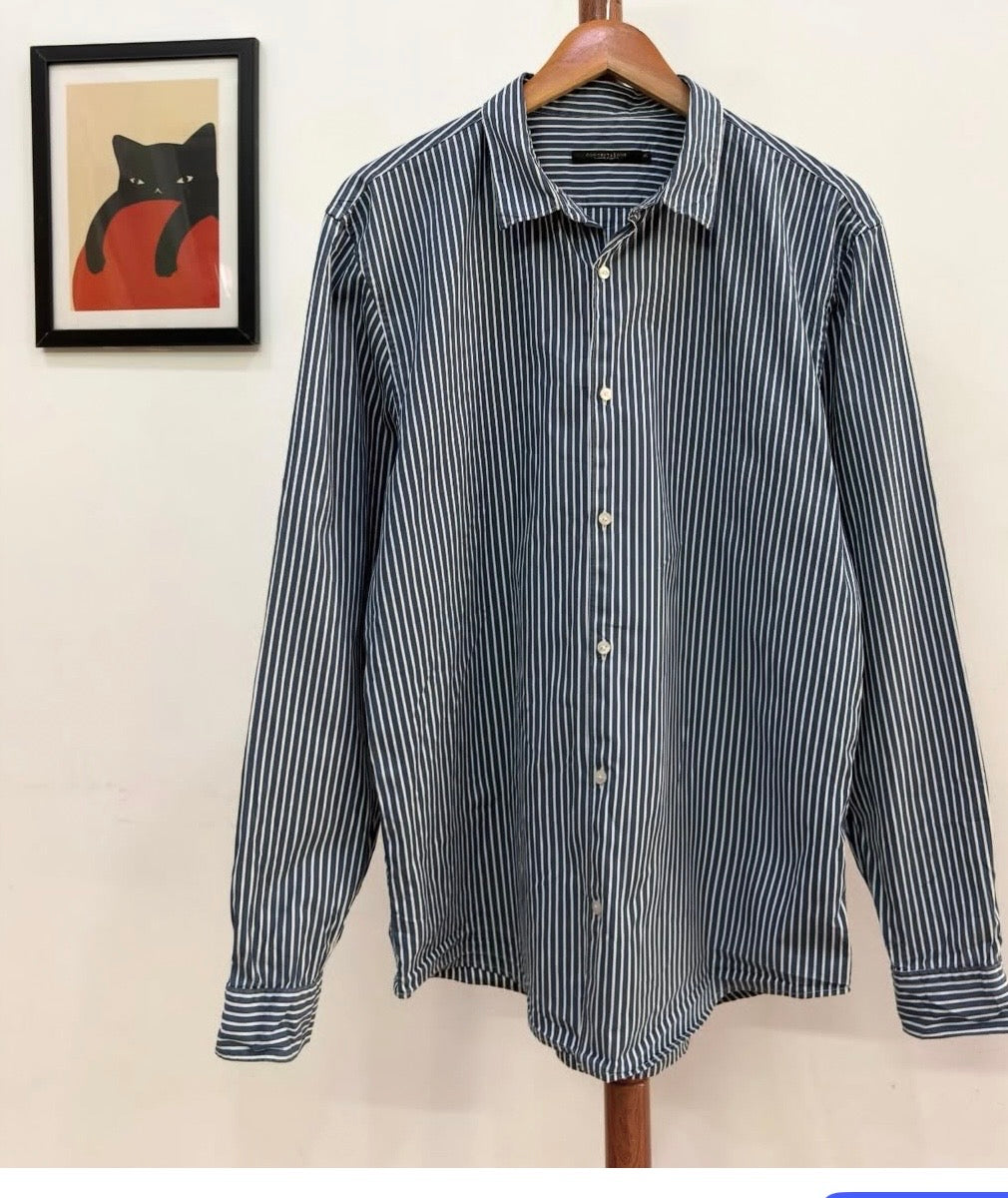 Concept 1' Summer Cotton Striped Shirt
