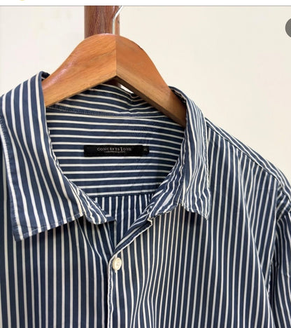 Concept 1' Summer Cotton Striped Shirt