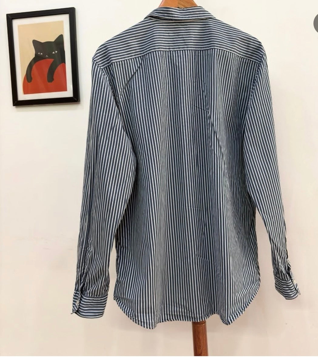 Concept 1' Summer Cotton Striped Shirt