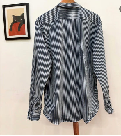 Concept 1' Summer Cotton Striped Shirt