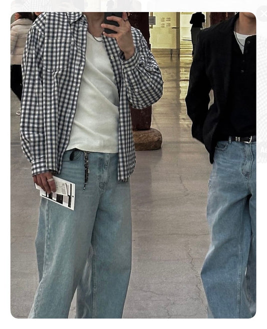 SPAO B/w Checkered Oxford Shirt 
Great for summer,love the fabric & Unisex